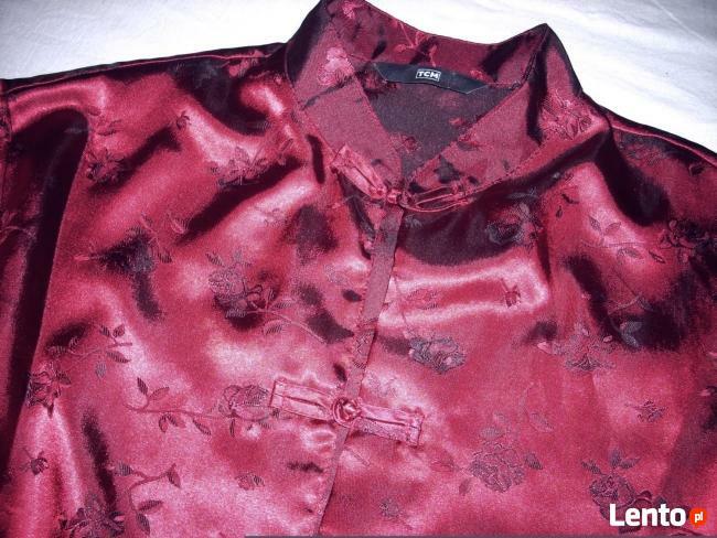 TCM Satynowy Żakiecik Róże Chinka J Nowy 42 XL