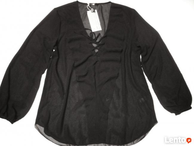 H&M Zwiewna Koszula z Falbanką Elegancka NOWA 34 XS 36 S