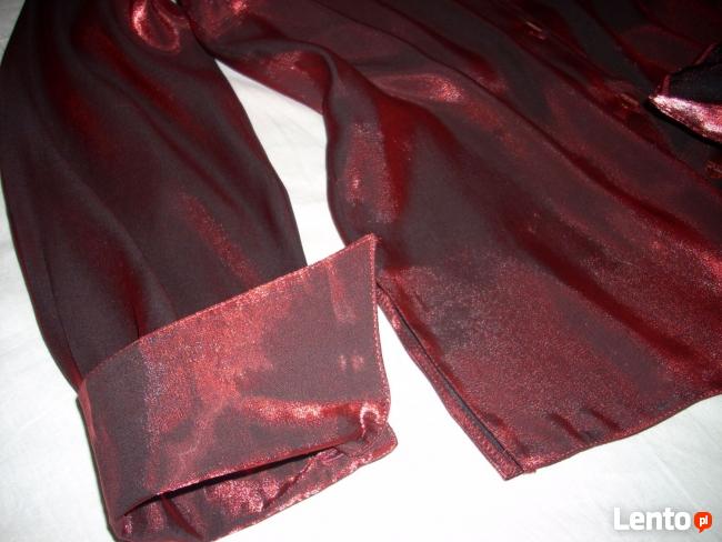 Wizytowa Koszula Bordowa j Nowa 40 42