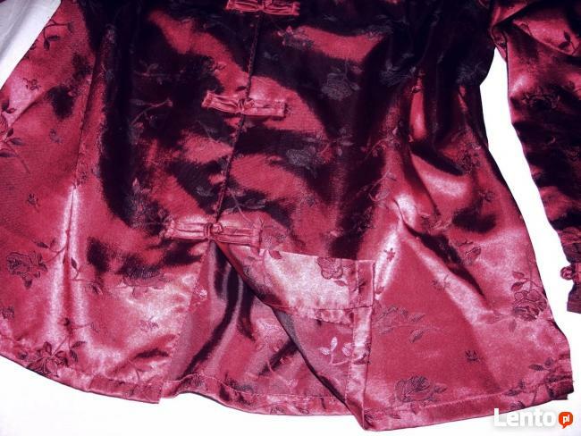 TCM Satynowy Żakiecik Róże Chinka J Nowy 42 XL