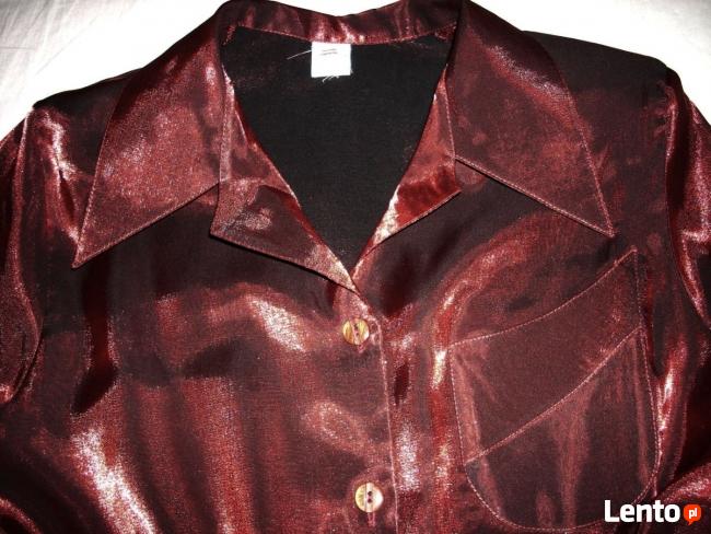 Wizytowa Koszula Bordowa j Nowa 40 42