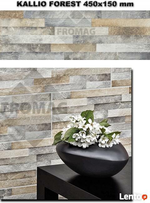 KALLIO płytki scienne ŁUPEK tar RUST terra CREAM FROMAG