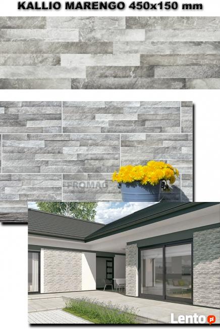PŁYTKI ŚCIENNE KALLIO tar rust CREAM klinkier łupek FROMAG
