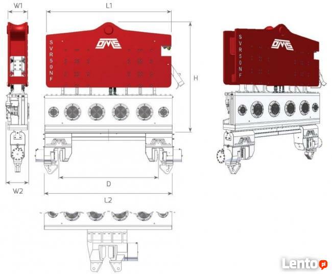Wibromłot SVR 50 NF do pracy na dźwigu