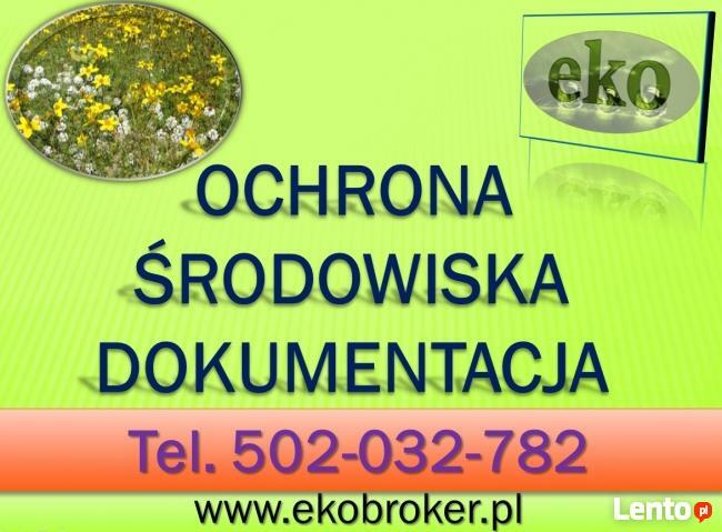 Raport środowiskowy, analiza, opinia z ochrony środowiska