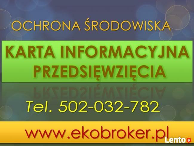 Raport środowiskowy, analiza, opinia z ochrony środowiska