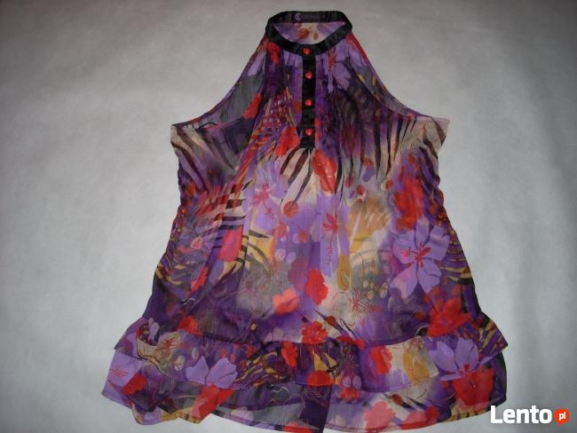 Capture Zwiewna Tunika z Falbanką j Nowa 42 XL