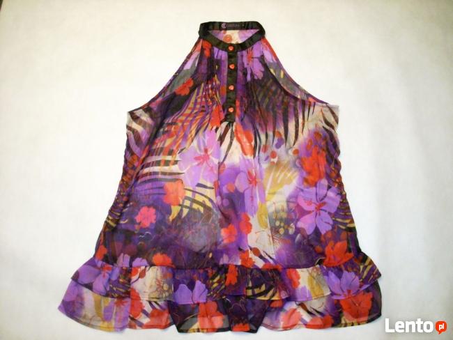 Capture Zwiewna Tunika z Falbanką j Nowa 42 XL