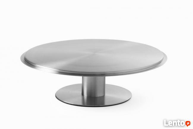Obrotowa patera do ciast 30 cm stal nierdzewna Hendi