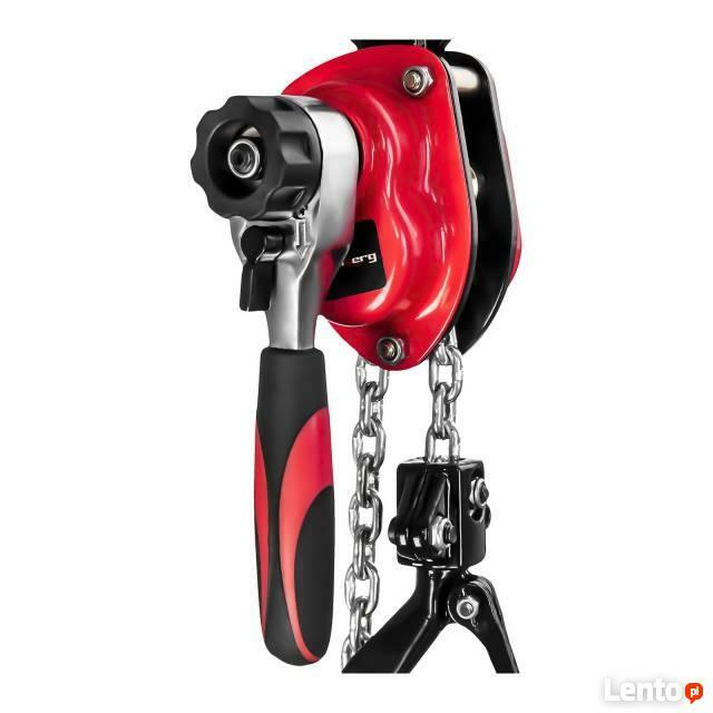 Kompaktowa wciągarka łańcuchowa 250 kg grzechotka torba