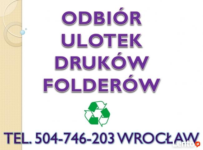 Wywóz kartonu tel. 504-746-203. Odbiór kartonów Wrocław