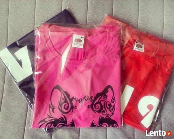 KOSZULKI z nadrukiem WARSZAWA PRAGA prawie od RĘKI :)