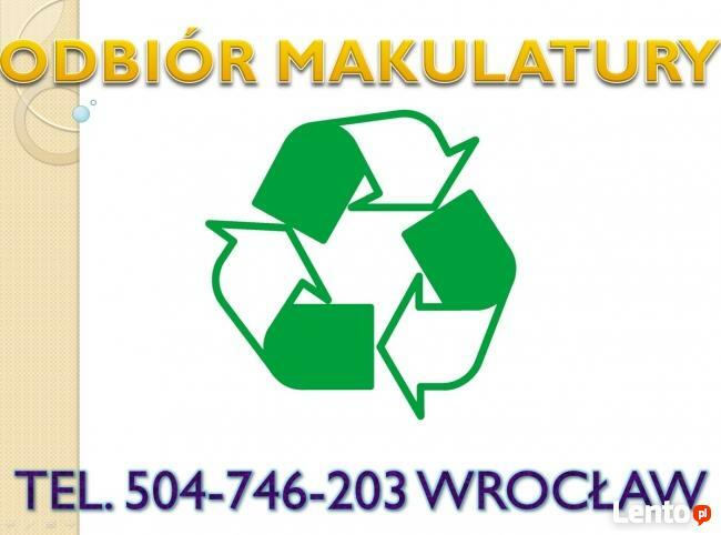 Wywóz kartonu tel. 504-746-203. Odbiór kartonów Wrocław