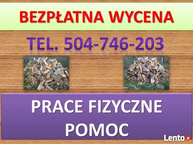 Wnoszenie drewna kominkowego, tel. 504-746-203