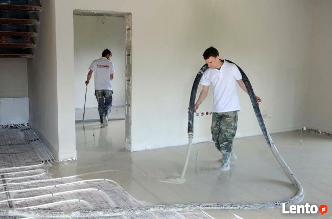 wylewki posadzki anhydrytowe ogrzewanie podłogowe ZIMĄ