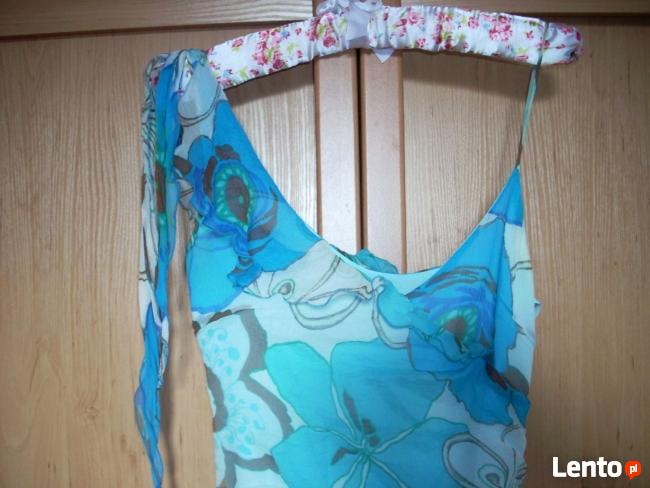 ZARA Jedwabna sukienka Falbanki 38 M