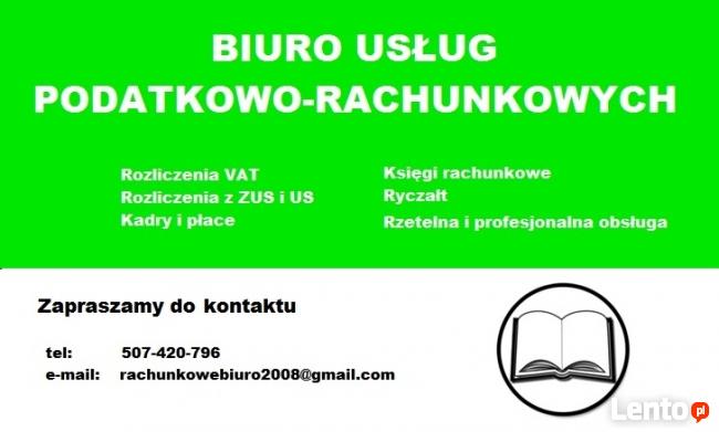 Usługi księgowe kadrowo-płacowe Biuro Rachunkowe