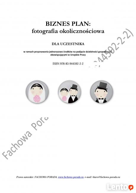 BIZNESPLAN fotografia okolicznościowa (przykład)