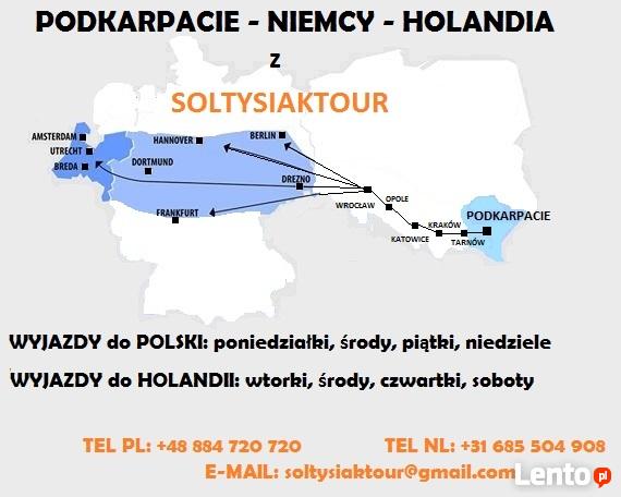 Busy do Niemiec i Holandii z Podkarpacia VIP CLASS