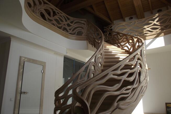 Stylowe schody drewniane, Katowice, śląskie