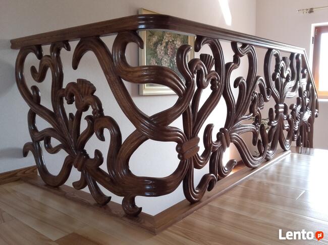 Stylowe schody drewniane, Katowice, śląskie