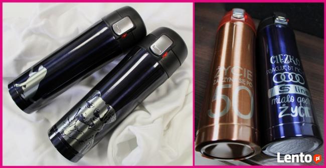 Kubki termiczne - różne rodzaje - z grawerem Twojego napisu