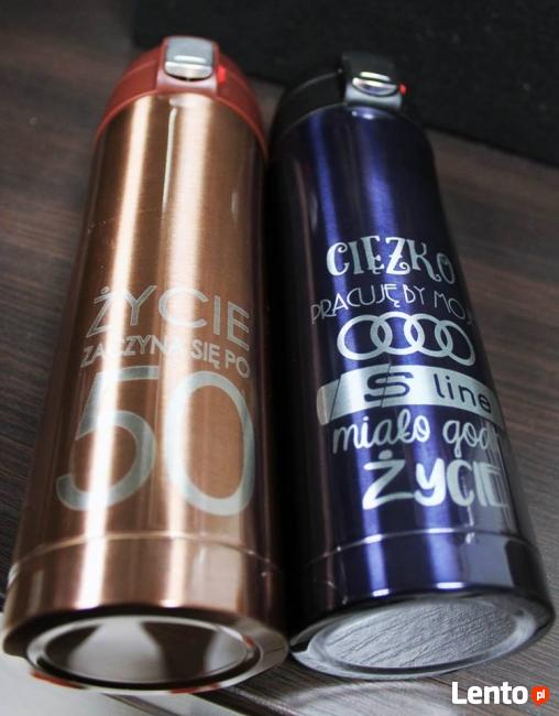 Kubki termiczne - różne rodzaje - z grawerem Twojego napisu