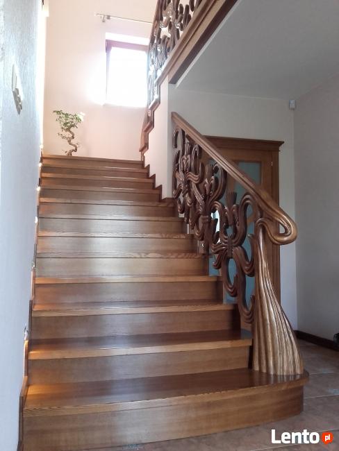 Stylowe schody drewniane, Katowice, śląskie