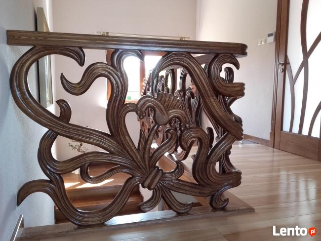 Stylowe schody drewniane, Katowice, śląskie
