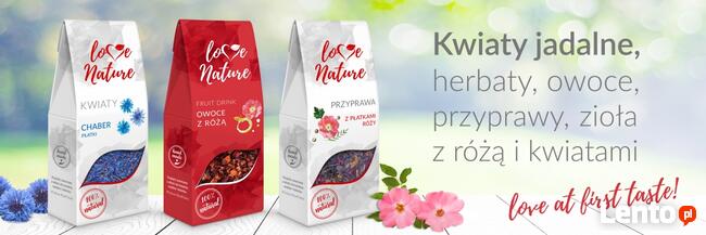producent kwiaty jadalne herbaty i przyprawy LoveNature© ❤
