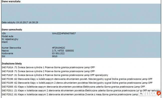 Usuwanie klap kolektora dolotowego