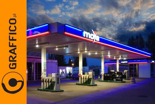 Kompleksowe oznakowanie reklamowe stacji paliw