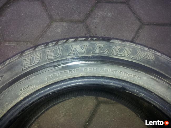 Sprzedam oponę Dunlop Sport 2020 E 215/55R16 jako rezerwa.