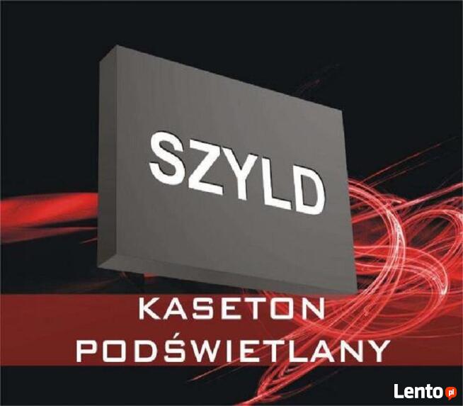 Kaseton LED cały z dibondu