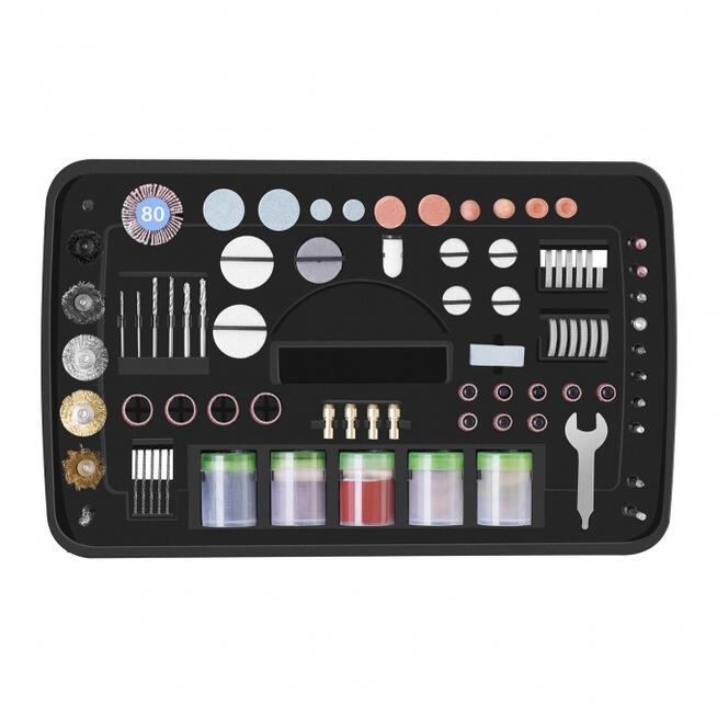 Multiszlifierka + bogaty zestaw akcesoriów 206 elementów