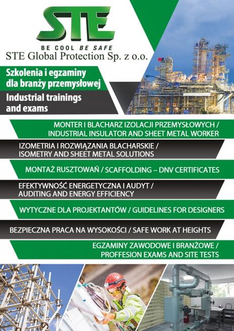 Szkolenie Monter Izolacji Przemysłowych