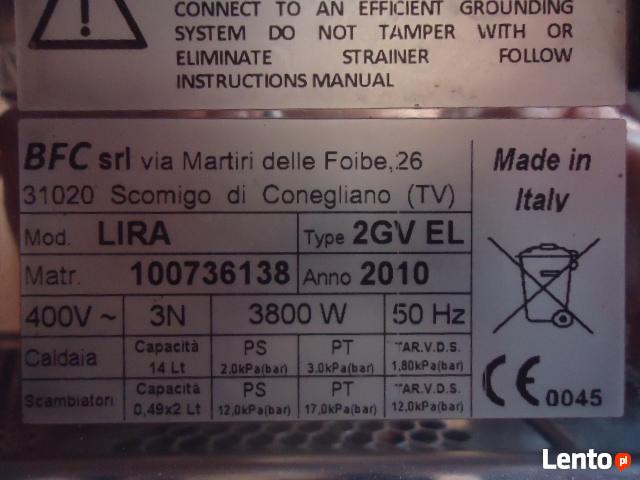 Ekspres ciśnieniowy do kawy BFC LIRA dwugrupowy CZARNY