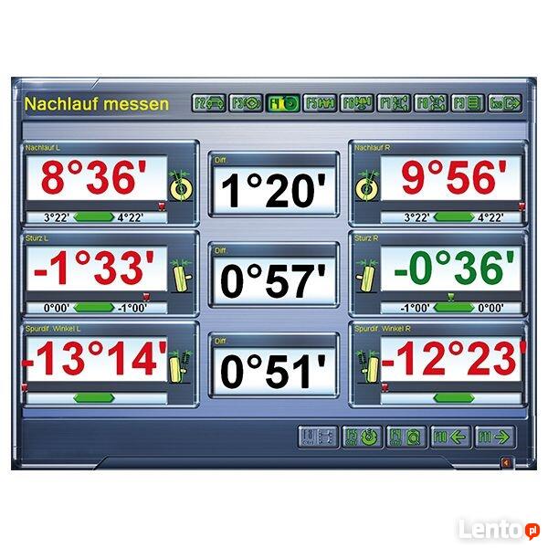 GEOMETRIA KÓŁ urządzenie pomiaru TW-115 ZBIEŻNOŚĆ