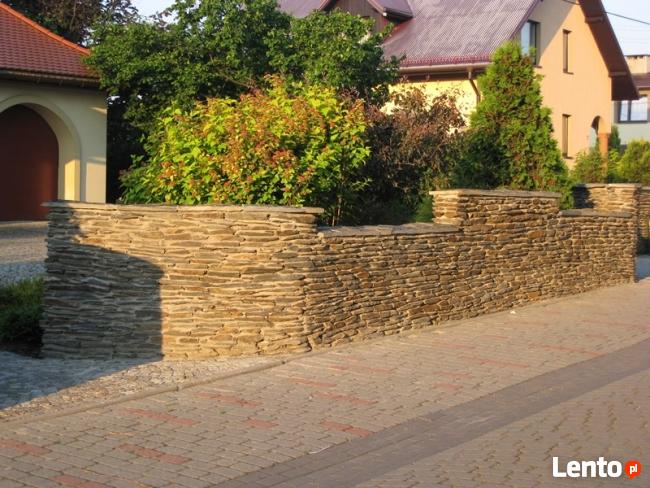 Kamień murowy płytowy, kamień na mur - łupek szarogłazowy