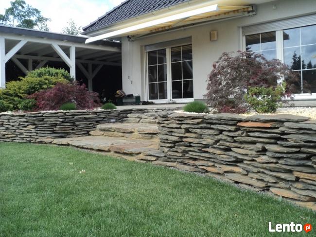 Kamień murowy płytowy, kamień na mur - łupek szarogłazowy