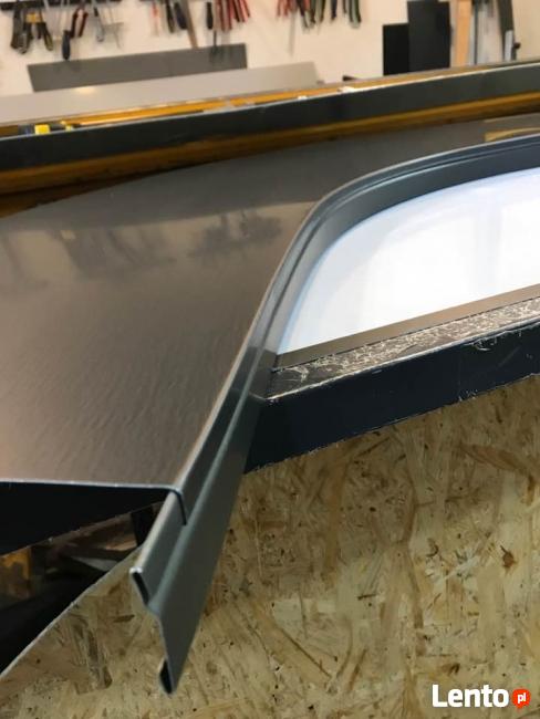 Łukowe rynny i opierzenia ,obróbki kominów, parapety szczelne