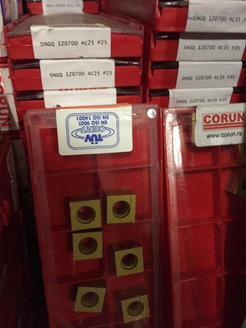 Płytki skrawające węglikowe (widia)