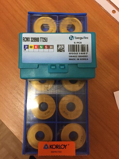 Płytki skrawające węglikowe (widia)