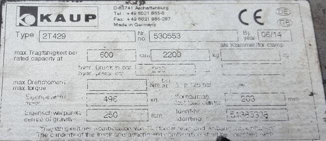 Paletyzer pozycjoner Kaup 2014 rok Nowy