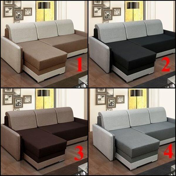 Producent-Narożnik-funkcja spania-dwa pojemnikie-Gratis dost