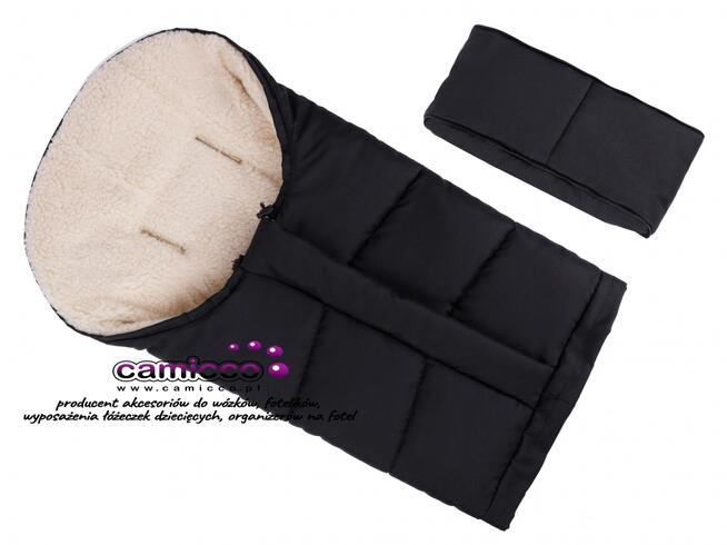 ŚPIWOREK MUMIA wełna do wózka 90-110 cm ŚPIWÓR HIT