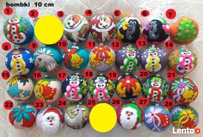 BOMBKI nietłukące się, idealne dekoracje na święta - 20 cm