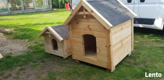 Duża buda dla psa ocieplona