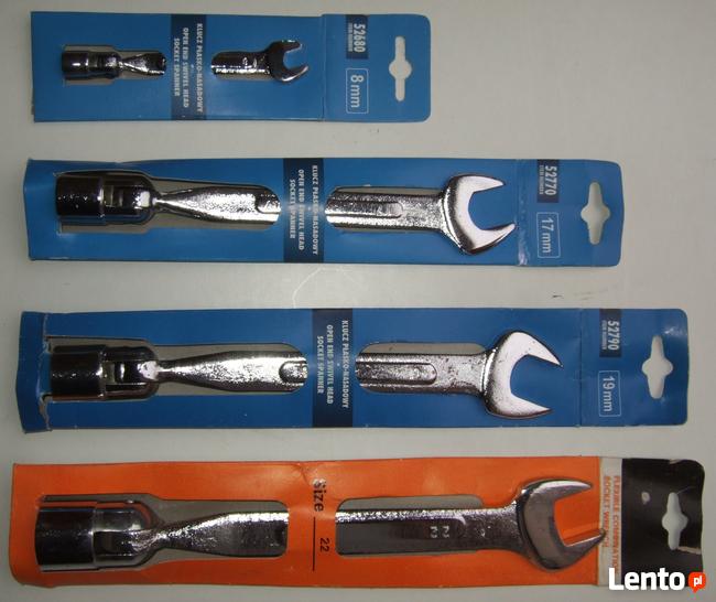 KLUCZ PŁASKO NASADOWO PRZEGUBOWY 22 19 17 8 DWUSTRONNY