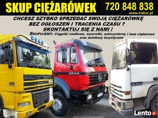 SKUP CIĘŻARÓWEK I CIĄGNIKÓW ROLNICZYCH, WYWROTKI, INNE